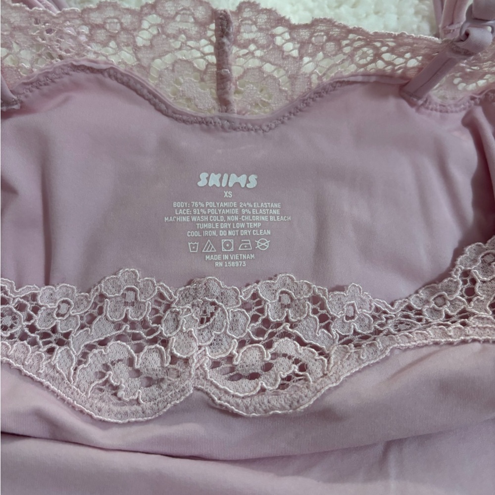Skims cherry blossom body suit xs